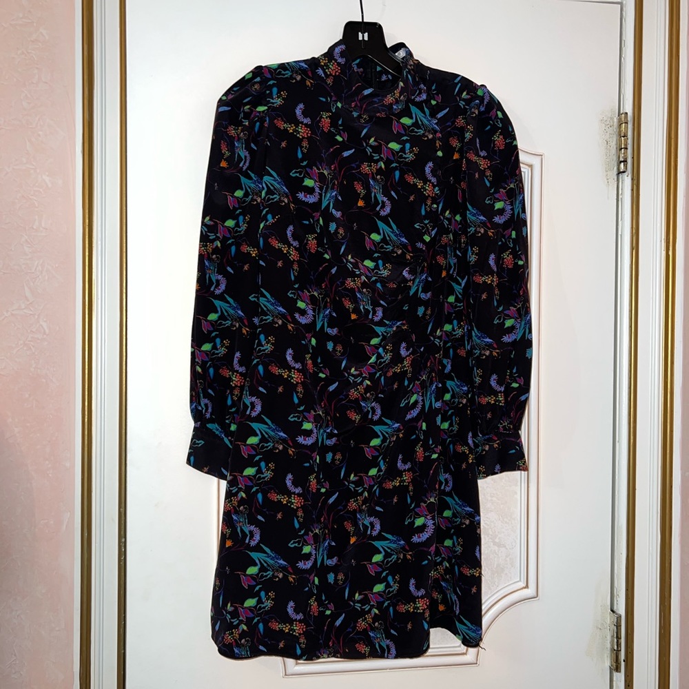 Tanya Taylor colorful dress with button detail